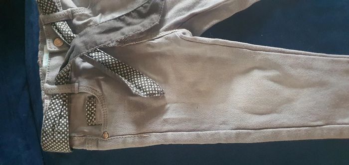 Jean okaidi 9 mois gris - photo numéro 2