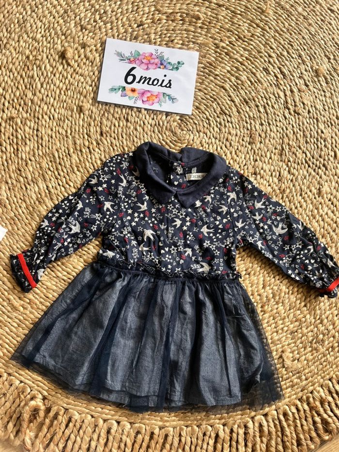 Robe avec col ikks 6 mois