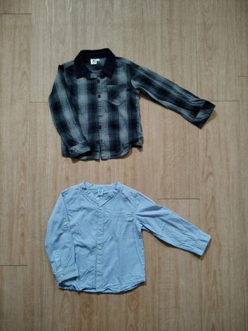Lot 2 chemises 3 ans
