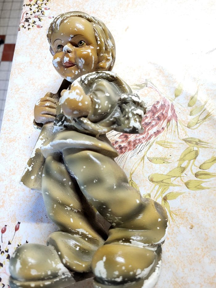 Statuette platre vintage - photo numéro 6