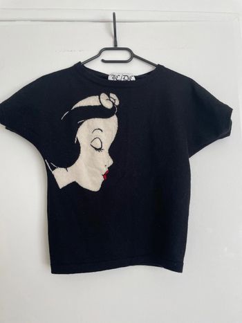 Pull JC de Castelbajac laine – Blanche Neige – Coupe courte – 36/38