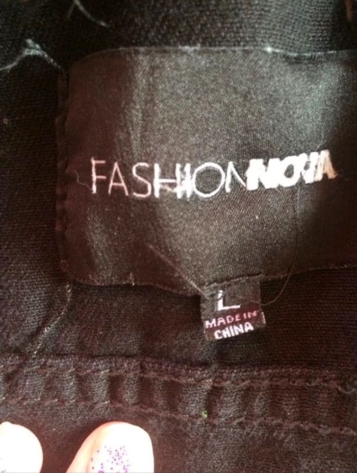 Blouson en jean FashionNova taille L - photo numéro 3