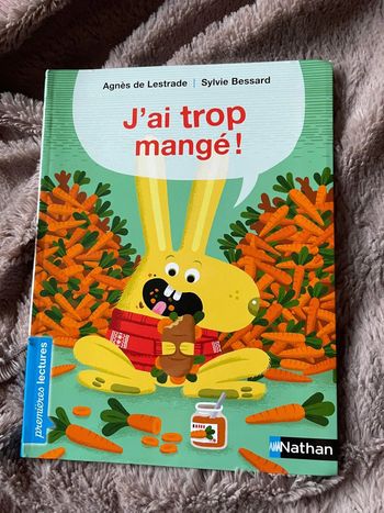 Livre premières lectures j’ai trop mangé