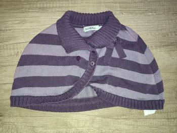 Poncho 18 / 23 mois Tape à l'oeil violet #Fille18mois