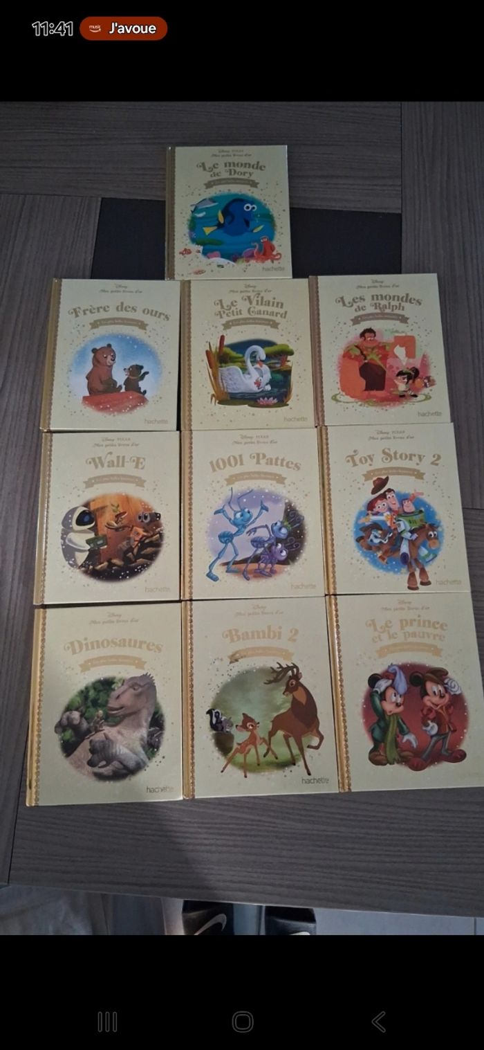 Lot 10 livres mes petits livres d'or