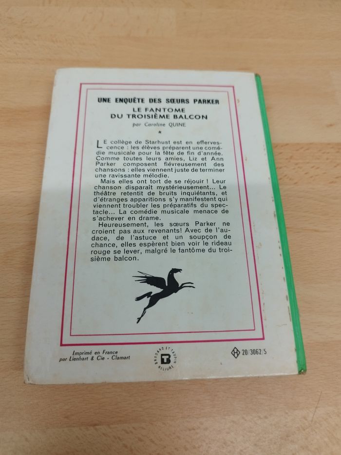 LE FANTOME DU TROISIÈME BALCON

PAR

CAROLINE QUINE

Une enquête des soeurs Parker - photo numéro 2