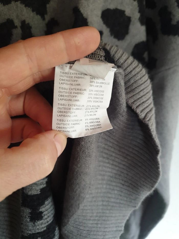 Pull motif panthère angora. - photo numéro 3