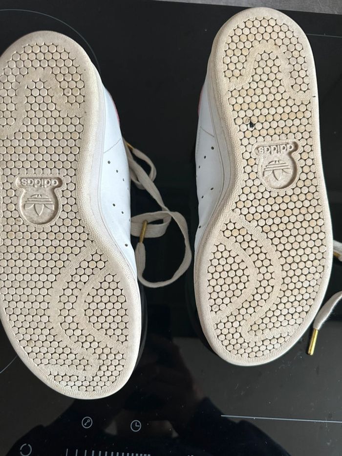 Adidas Stan Smith – Taille 38 – Coloris blanc & rose fuchsia - photo numéro 7