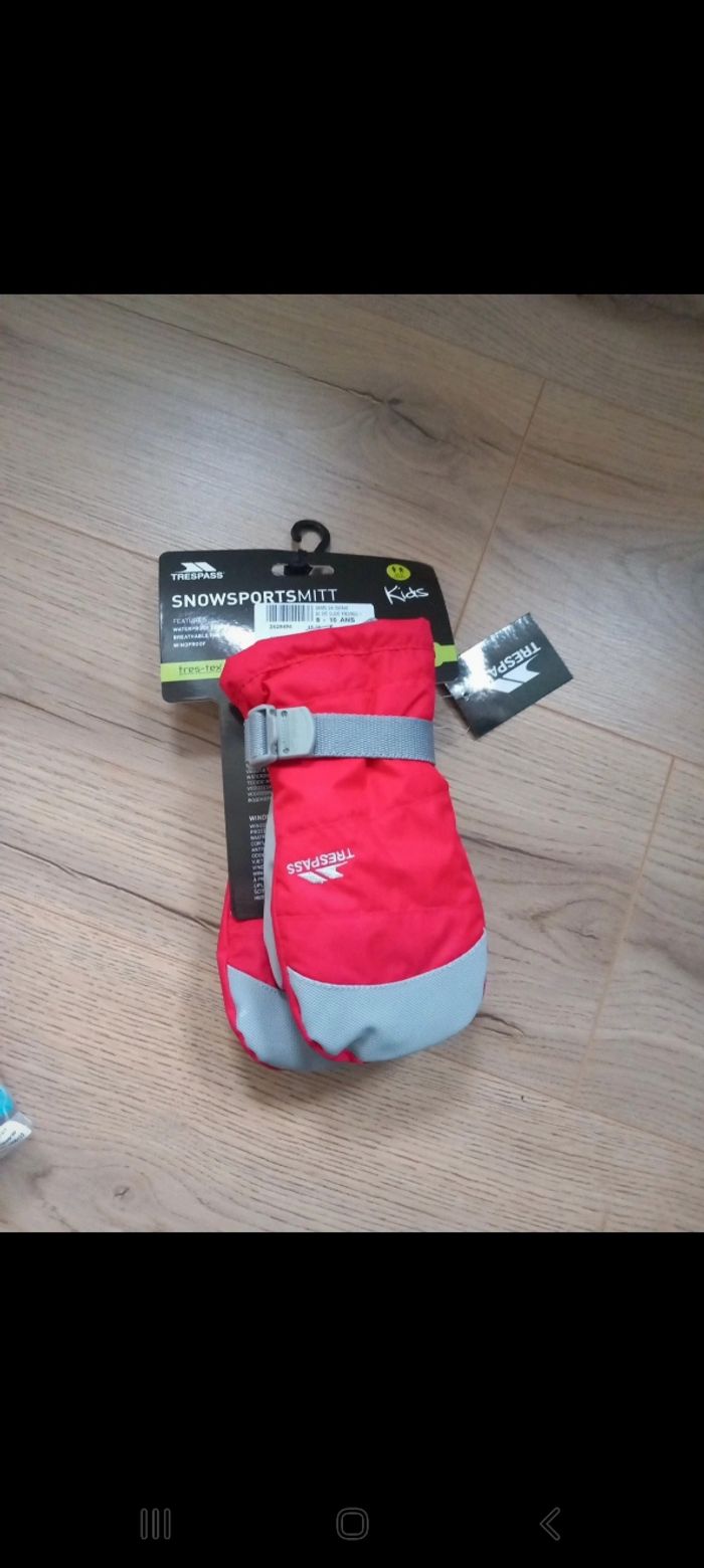 Gant moufles ski 8-10ans