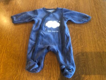 Pyjama en velours bébé garçon