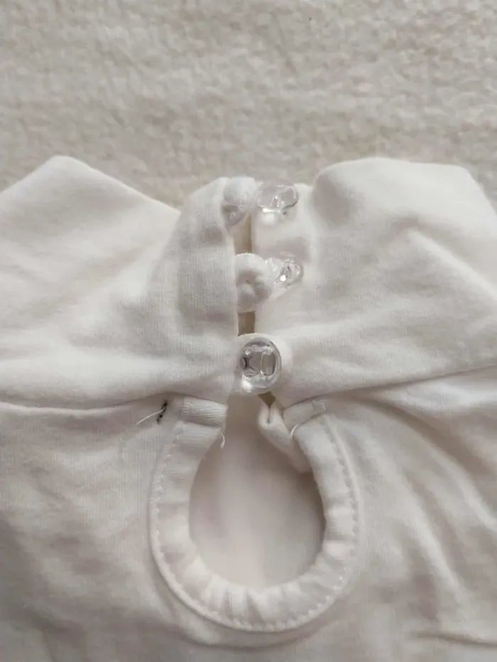 Haut chic blanc avec col montant TM - photo numéro 5
