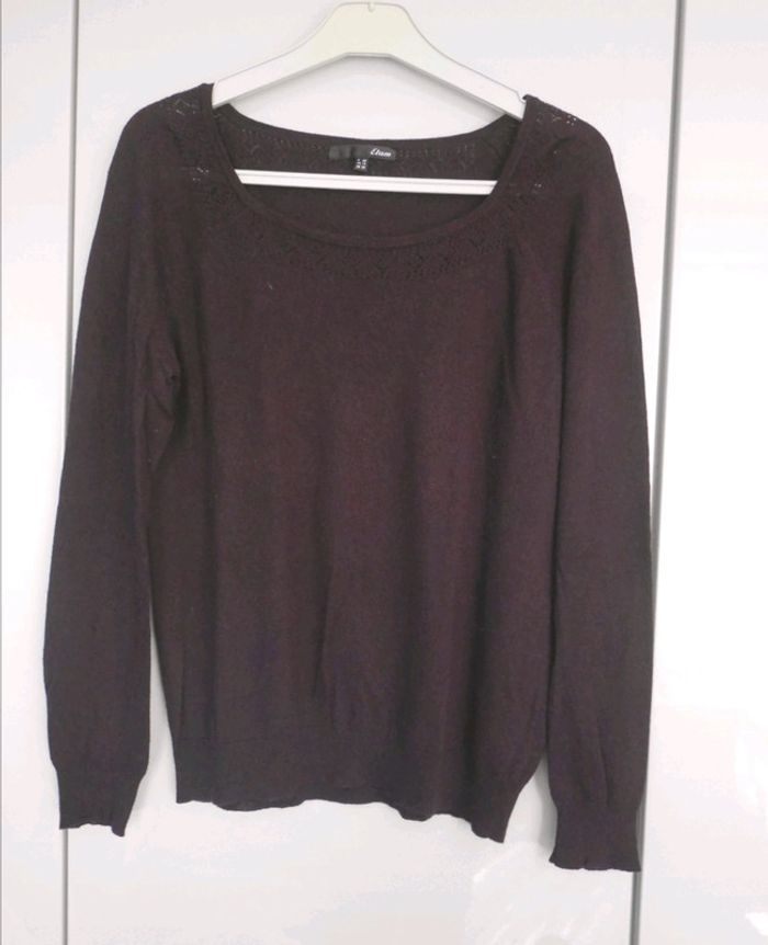 Pull violet prune Etam taille 40