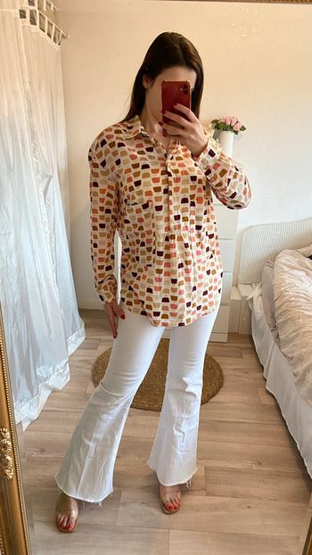 Blouse colorés à motifs sacs à mains