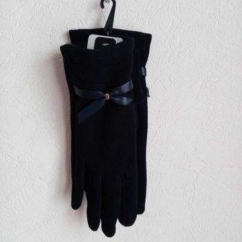 Gants tactiles bleu marine femme 🍁