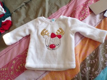 Pull de Noël tout doux 18 mois neuf