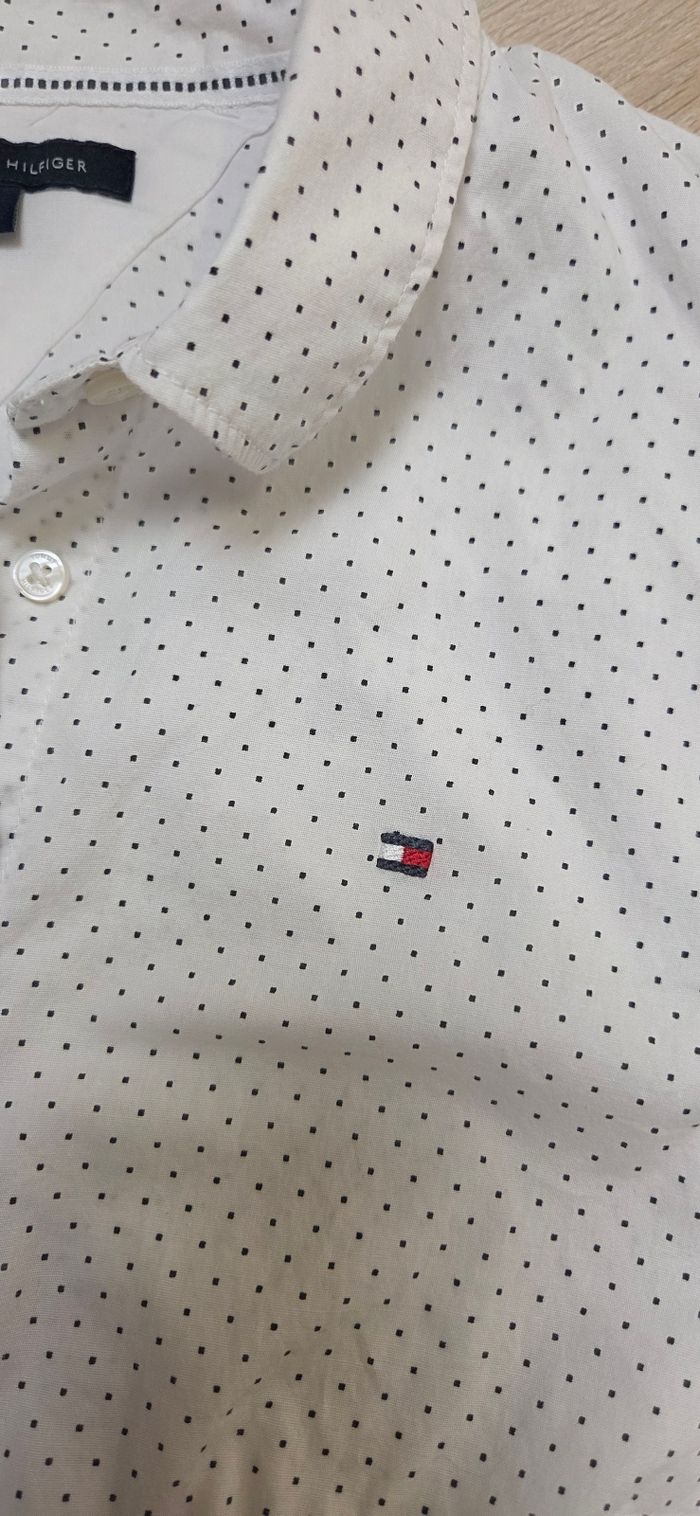 Chemise Blanche a pois Tommy Hilfiger taille 34 - photo numéro 3