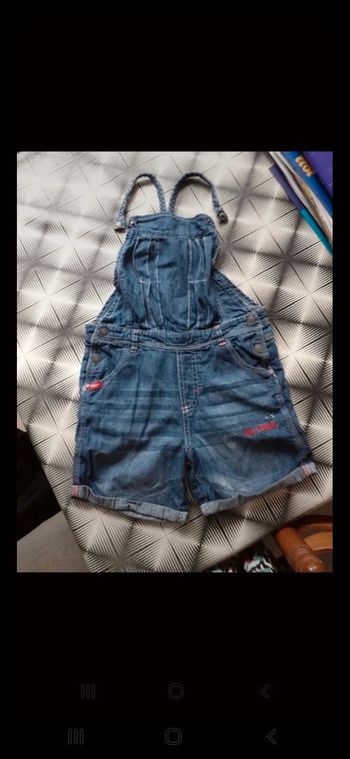 Salopette jean courte