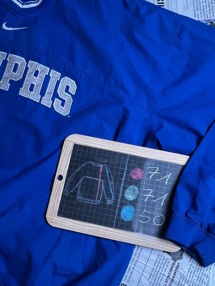 Pull sweat Hoodie Nike vintage rare taille XXL bleu - photo numéro 10