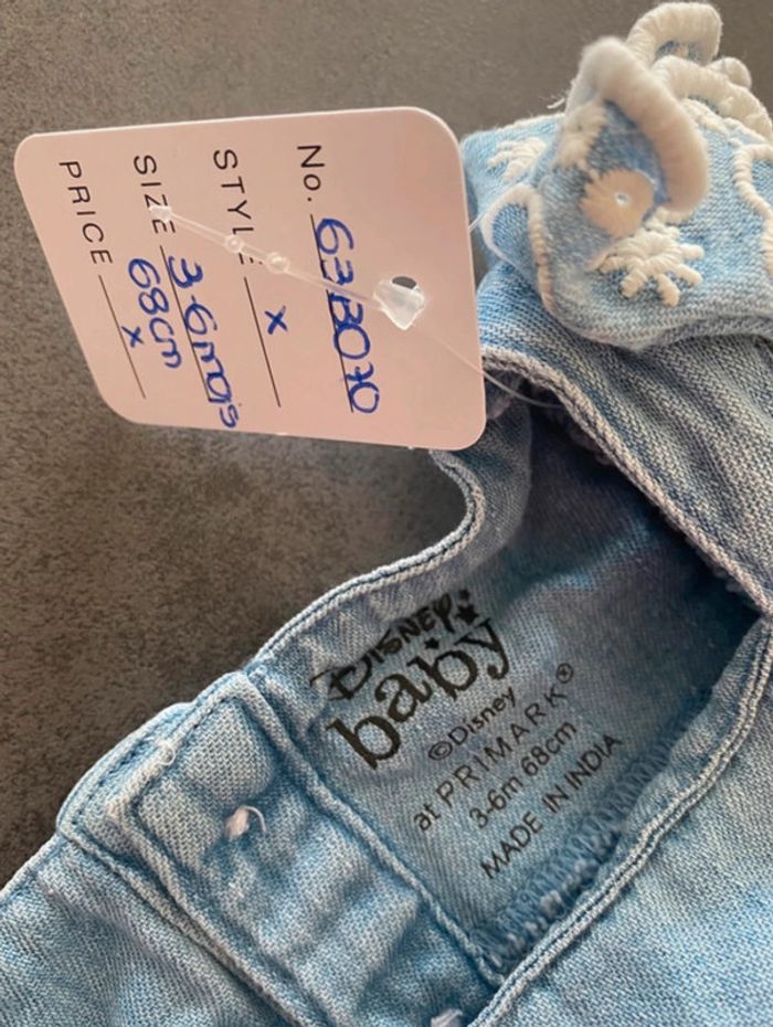 Combinaison Minnie Disney jean’s Primark 3-6 mois/68 cm [ref.63B070] - photo numéro 3