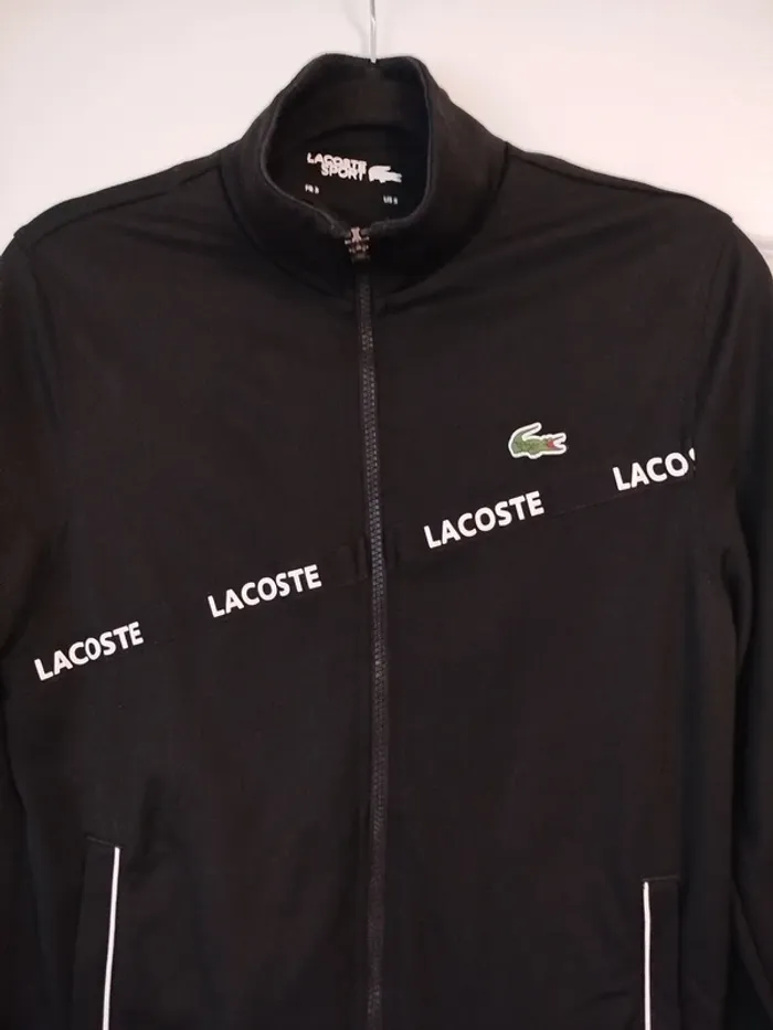 Sweat zippé Lacoste sport homme taille s - photo numéro 3