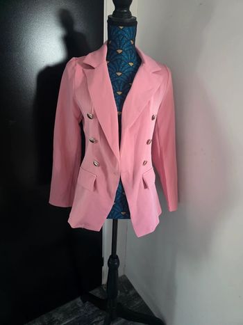 Blazer rose femme shein