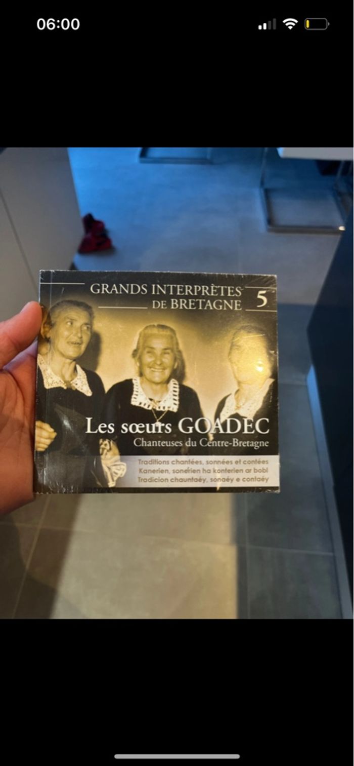 Cd Les sœurs Goadec chanteuses du centre Bretagne