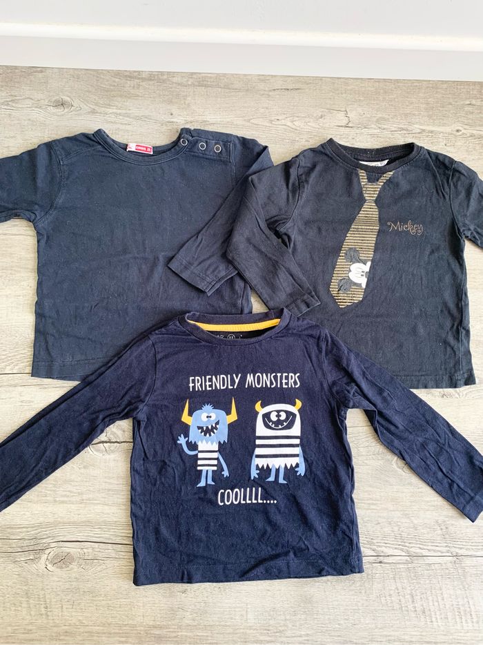 Lot de 3 t-shirt manches longues 2 ans