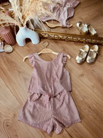 Taille 4 ans Combishort de cérémonie fille Lpc girl rose * scintillant * 🩷
