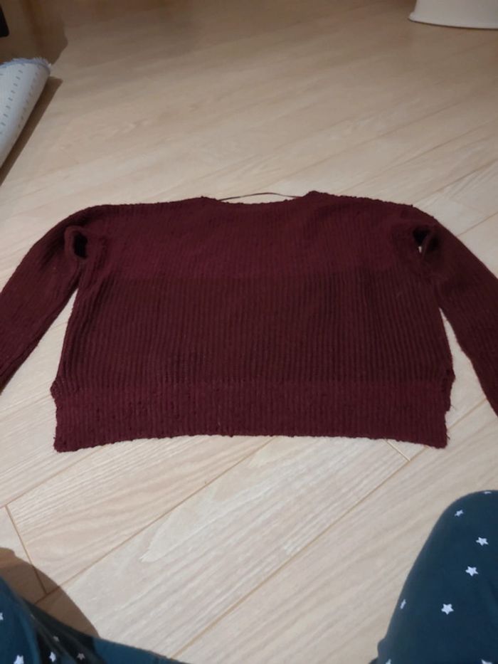 Pull maille chenille - photo numéro 3