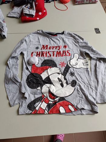 T-shirt de Noël Mickey Disney 10 ans