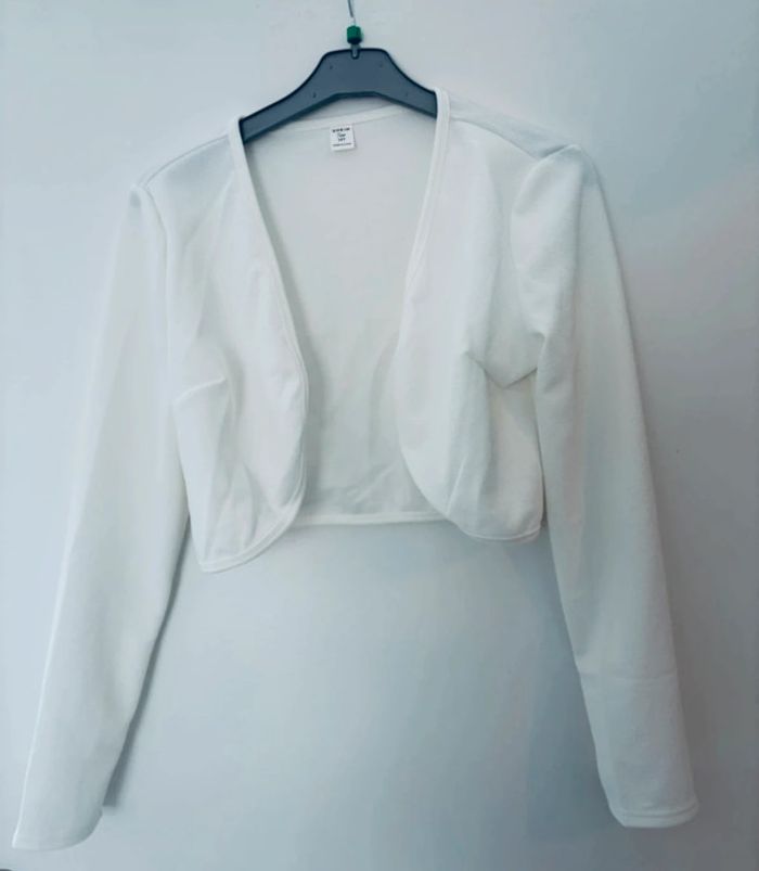 Boléro blanc manches longues - SHEIN - Taille 16Y