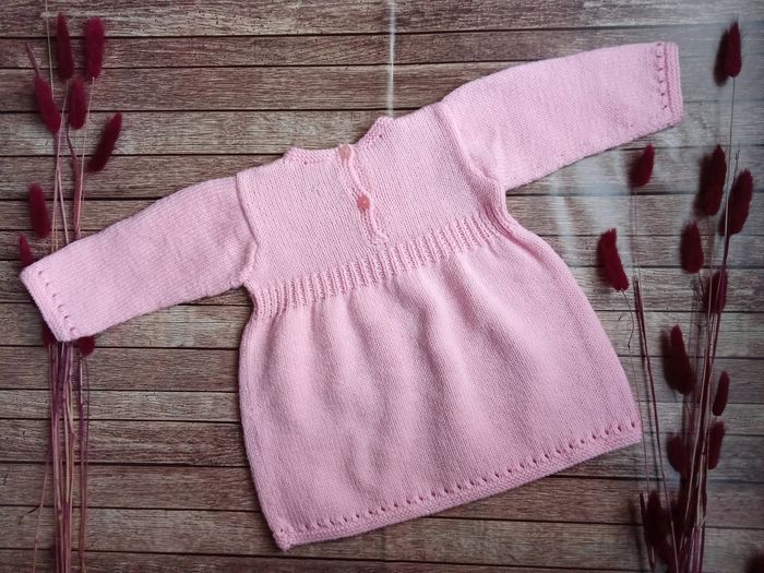 Robe tricot rose - photo numéro 3