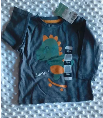 T-shirt  manches  longues dinosaure in  extenso