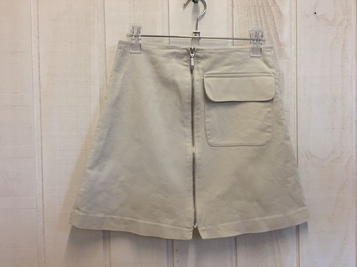 Jupe trapèze beige - Zara - S