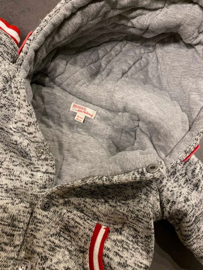 Veste polaire chinée 24 mois/ 86 cm DPAM - photo numéro 3