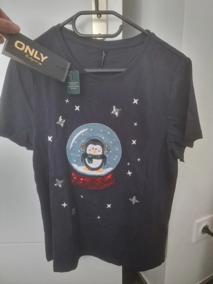 Tshirt Noël sequins