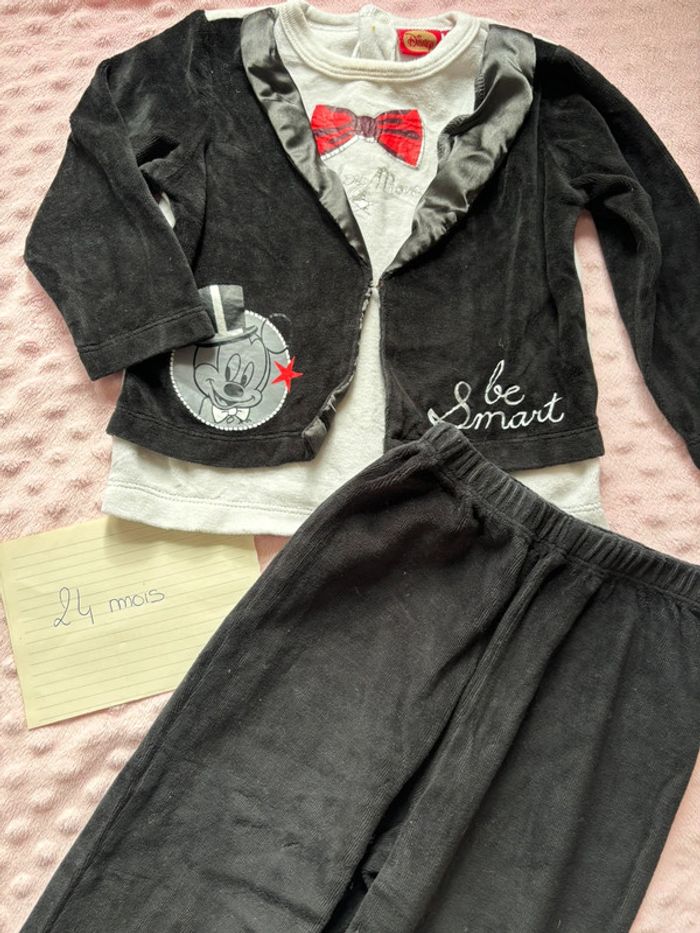 Pyjama hiver Noël Mickey 24 mois - photo numéro 2