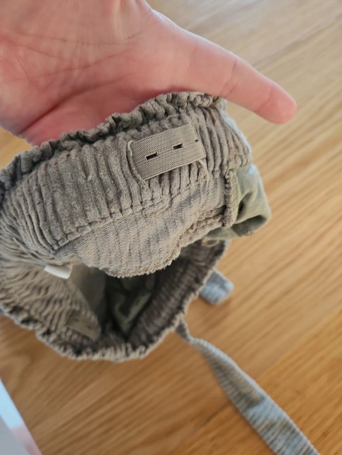 Short velours côtelé kaki - photo numéro 5