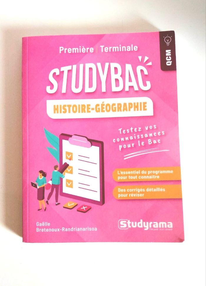 Studybac  Histoire-Géographie, Première / Terminale - photo numéro 4