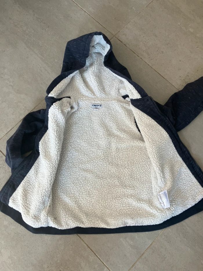 Sweat capuche doublé sherpa creeks 10 ans - photo numéro 2