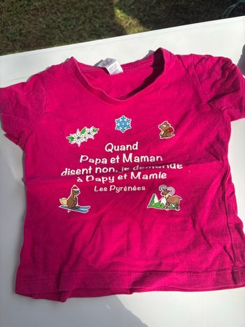 Lot tee shirt été fille 24 mois 