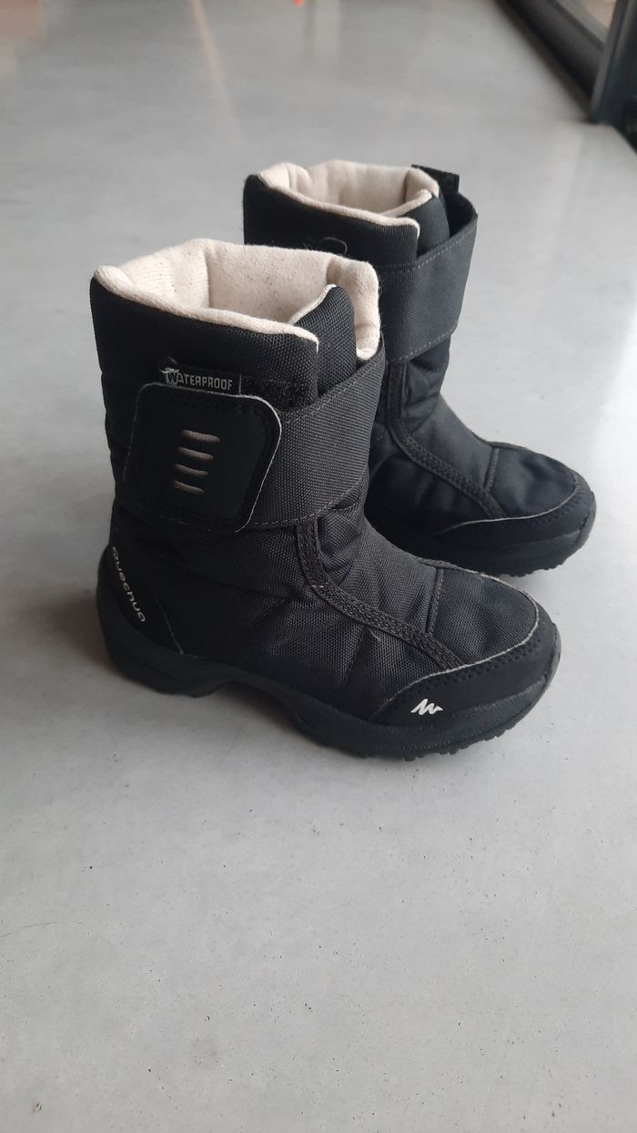 Bottes de neige ski luge montagne noir mixte pointure 27 quechua decathlon