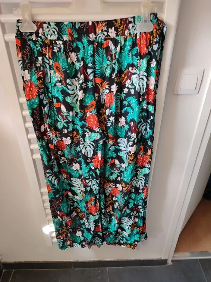 Pantalon palazzo fleuri s/m - photo numéro 10