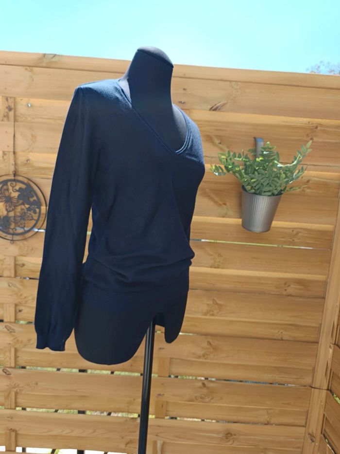 Pull fin bleu marine Taille S - photo numéro 3