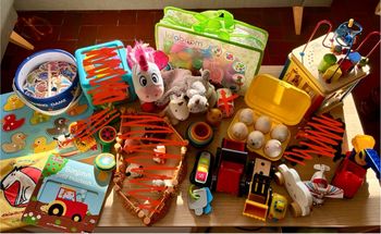 Gros lot  jouets bébé 0-3 ans – jeux d’éveil et éducatifs – premier âge - bois