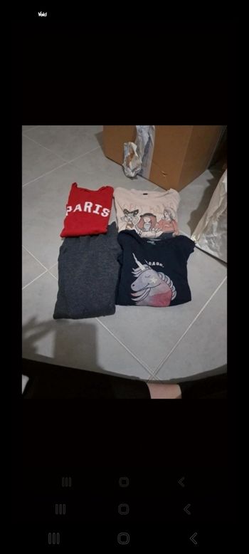 Lot de 4 sous pulls fille
