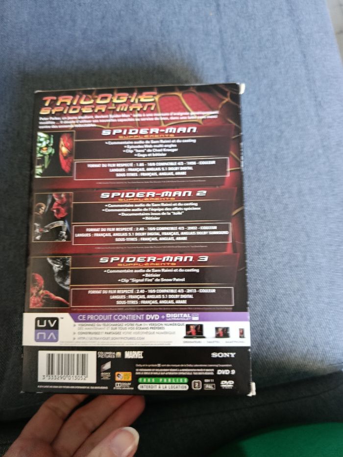 DVD  trilogie spiderman - photo numéro 3