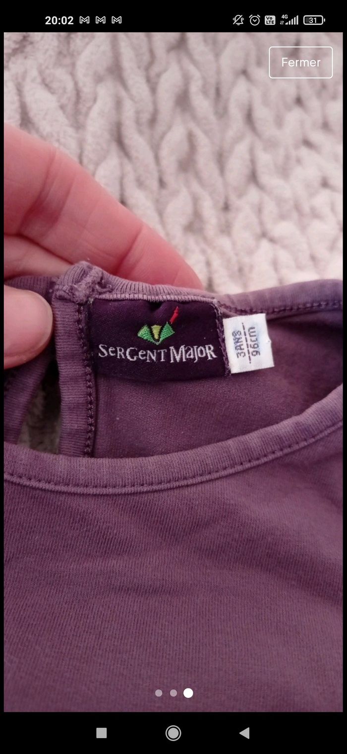 T-shirt sergent major en 3 ans - photo numéro 3