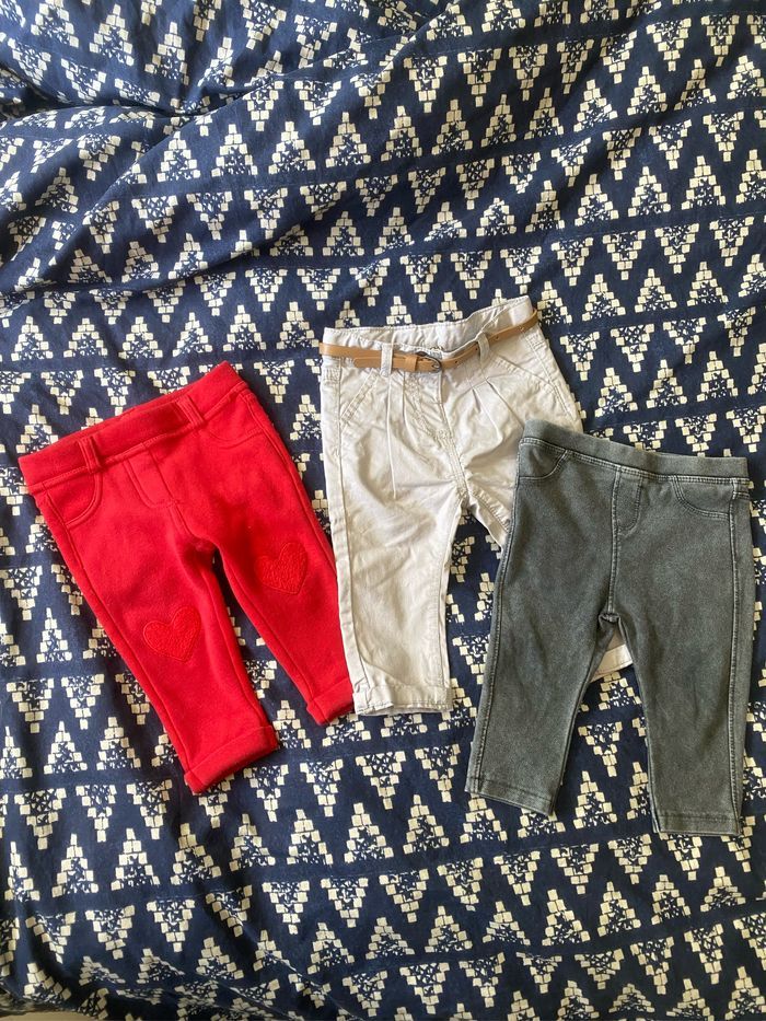 Lot pantalon/leggings bébé 6 mois
