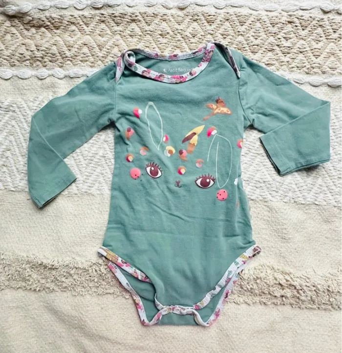 Lot 4 bodies Petit Béguin 12M 80cm - photo numéro 2